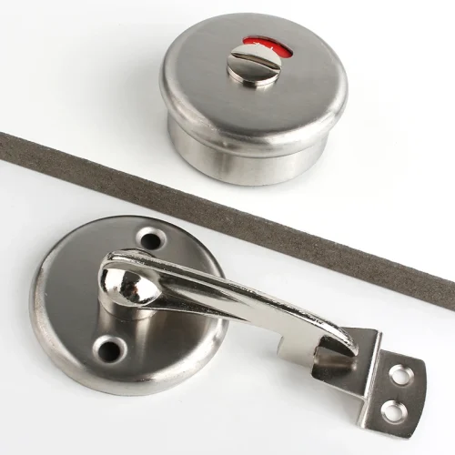 Professional Anti-Corrosion Stainless Steel Indicator Lock Partition Door for Public Toilets Toilet Hardware Accessories