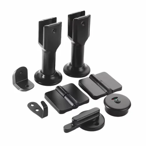 Commercial-Grade 304 Stainless Steel Bathroom Partition Kit with Strong Reliable Hardware for High-Traffic Restroom Cubicles