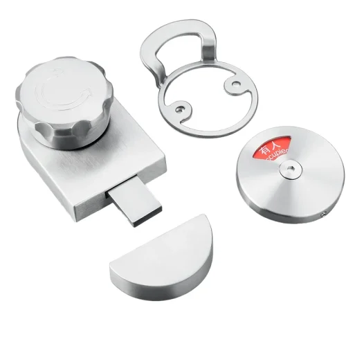 High-Quality Public Toilet Partition Hardware Accessories Thickened Stainless Steel Latch Lock Door Lock