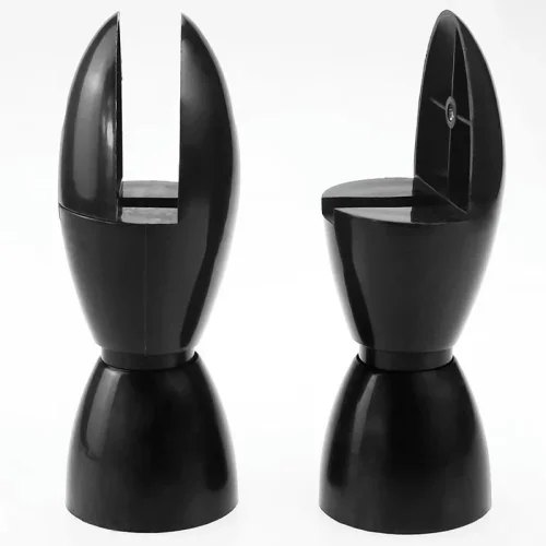 Public Toilet Partition Hardware Accessories Reinforced Nylon Plastic Support Feet with Adjustable Clamping Plate Fixing Base