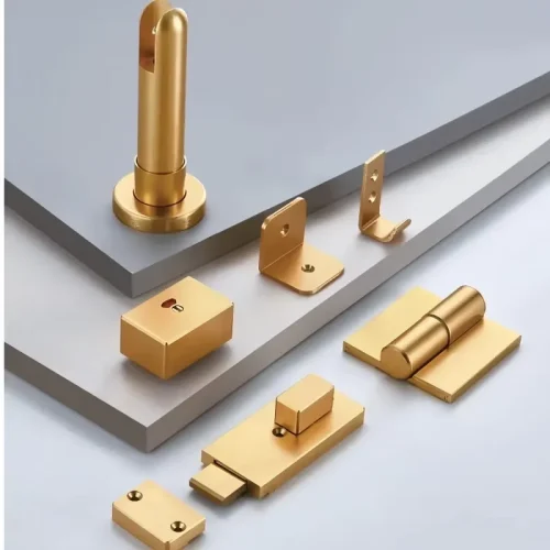 Premium Aluminum Bathroom Partition Hardware Kit Heavy-Duty and Durable Corrosion-Resistant Waterproof Toilet Hardware Sets