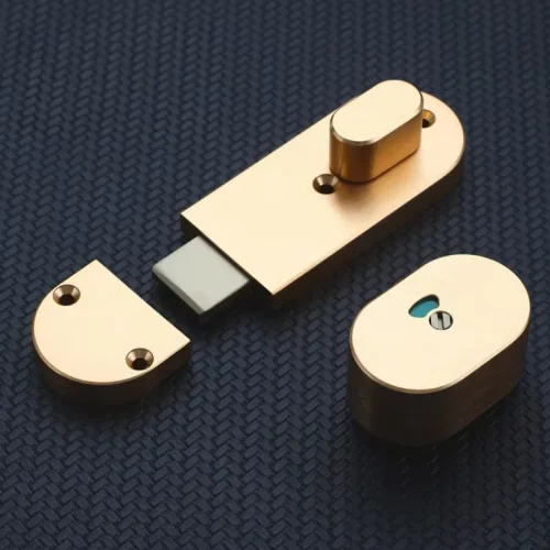 Public Toilet Partition Door Lock with Pull Indicator for Bathroom Hotel Hardware Locks Rustproof Aluminum Alloy