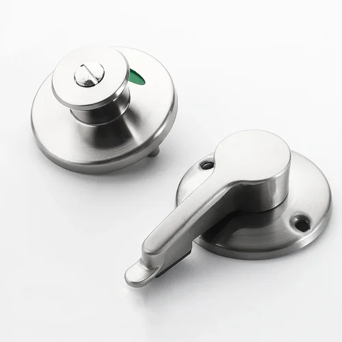 High-Quality Zinc-alloy Public Toilet Door Lock with Unmanned Indicator Toilet Partition Hardware Accessories