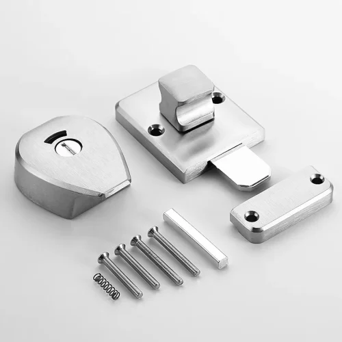 Public Toilet Partition Hardware Toilet Door Indicator Lock Toilet Door Corrosion-resistant, High-strength Lock