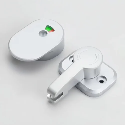 Professional Anti-Corrosion Aluminum Alloy Toilet Partition Hardware  Thickened Indicator Lock for Public Partition Toilet