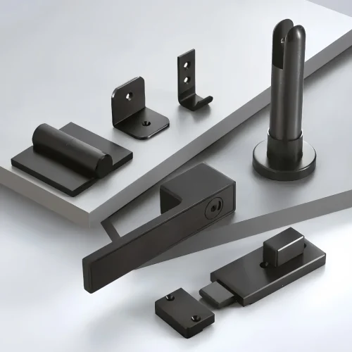 Toilet Partition Hardware Premium Aluminum Bathroom Partition Hardware Kit Waterproof Heavy-Duty Durable Corrosion-Resistant