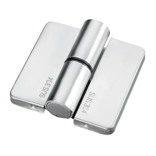 304 Stainless Steel Flat Hinge  Automatic Closing Toilet Partition Hardware Accessories for Public Toilets
