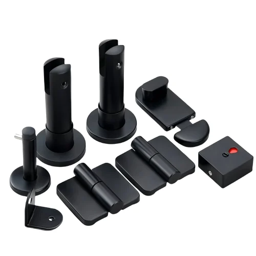 Commercial 304SS Toilet Partition Hardware Kit  Durable, Corrosion-Resistant Restroom Fittings for Public Washrooms