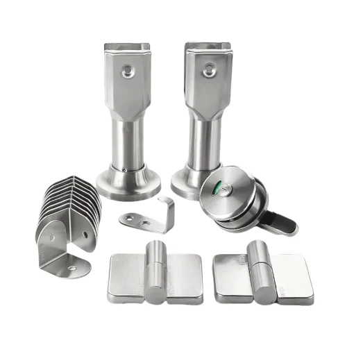Commercial 304SS Toilet Partition Hardware Kit  Durable, Corrosion-Resistant Restroom Fittings for Public Washrooms