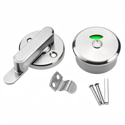304 Stainless Steel Toilet Partition Accessories Public Bathroom Partition Toilet  Door Lock