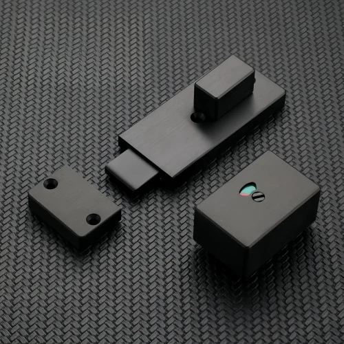 Public Toilet Partition Door Lock with Pull Indicator for Bathroom Hotel Hardware Locks Rustproof Aluminum Alloy