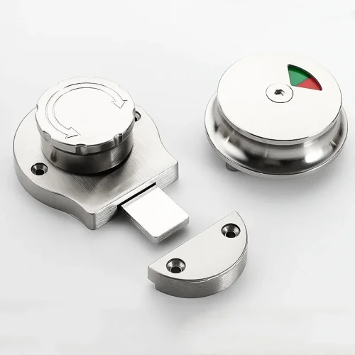 High-Quality Zinc-alloy Unmanned Latch Lock Public Toilet Partition Hardware Lock Accessories