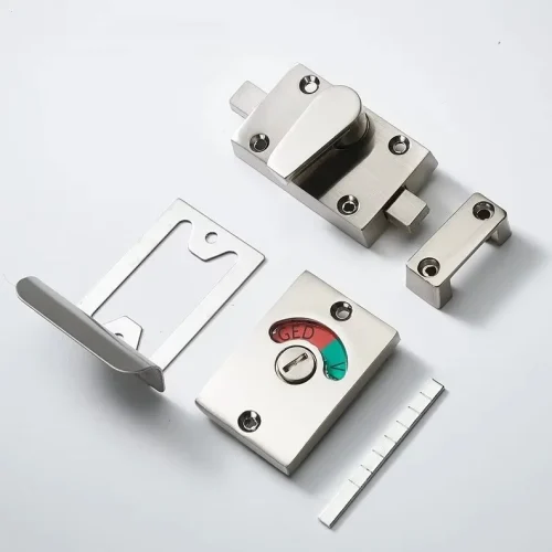 Professional Anti-Corrosion Toilet Partition Hardware Lock High Quality Thickened  Lock Toilet Partition for Public Toilets