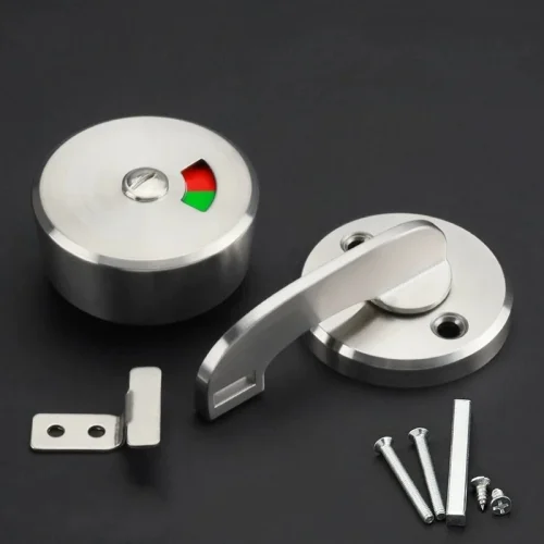 Toilet Bathroom Partition Indicator Lock 304 Stainless Steel Toilet Partition Cubicle Door Lock Toilet Partition Fitting Lock