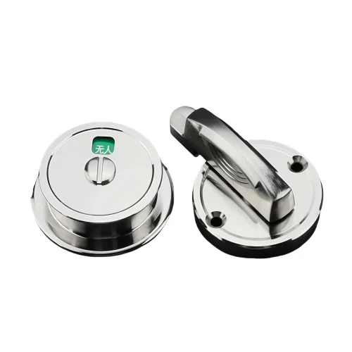 Public Toilet Stainless Steel Door Lock Occupied/Unoccupied Indicator for Bathroom Partition Hardware Accessories Restroom Use