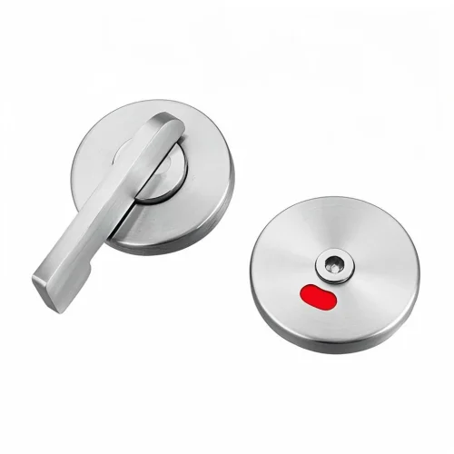High-Quality Public Toilet Partition Hardware Lock 304 Stainless Steel  Lock Precision Cast Solid Handle