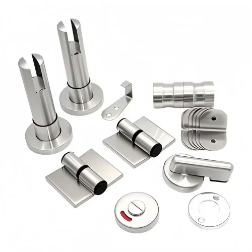304 Stainless Steel Modern Toilet Partition Hardware Accessories for  Hotel Use Includes Bracket Handle Hinge Angle Code