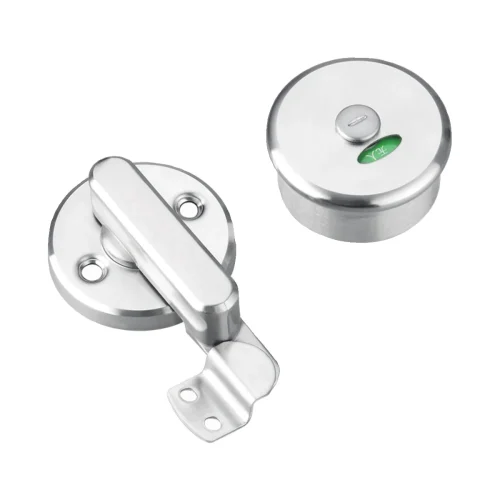 Professional Anti-Corrosion Public Toilet Partition Hardware Accessories 304 Stainless Steel Black Door Lock and Indicator Lock