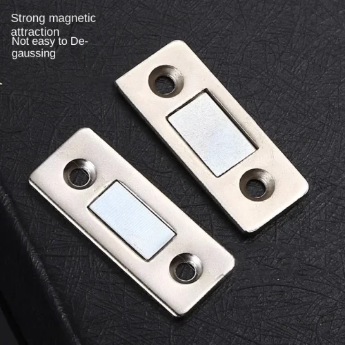 Punch-Free Magnetic Sliding Wardrobe Door Self-Absorption Strip Cushion Strong Door Suction Invisible Door Closers Catches