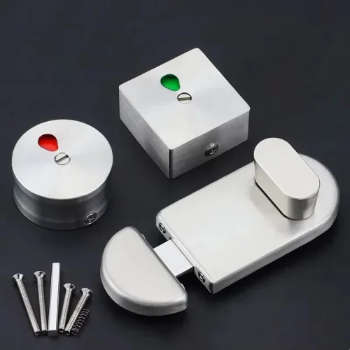 Professional Anti-Corrosion Toilet Partition Hardware Public Toilet  Lock 304 Stainless Steel Indicator Lock Indicator Lock